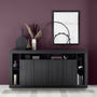 Buffet 4 doors TIAKI black ash