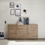 LOMPAT sideboard honey oak 180cm 1 door