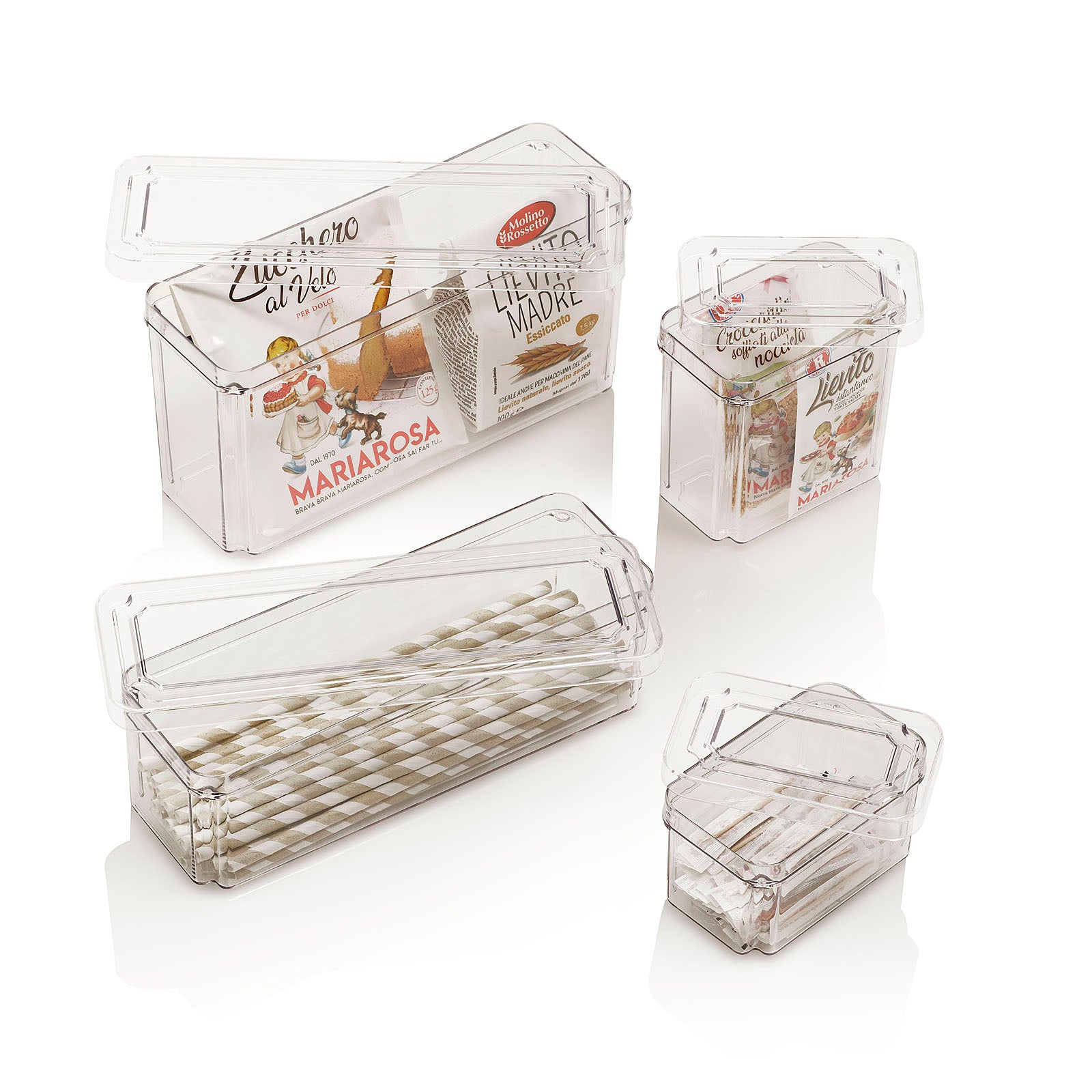 Set 4 contenitori con coperchio KIN - 5