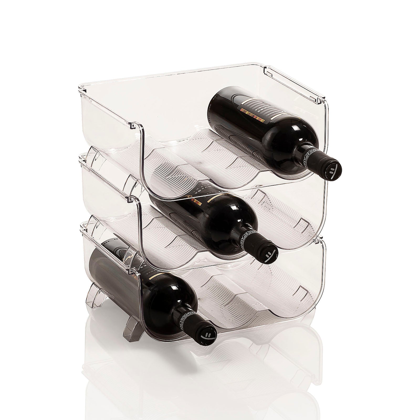 Set 3 portabottiglie 3 vani SINDA - 2