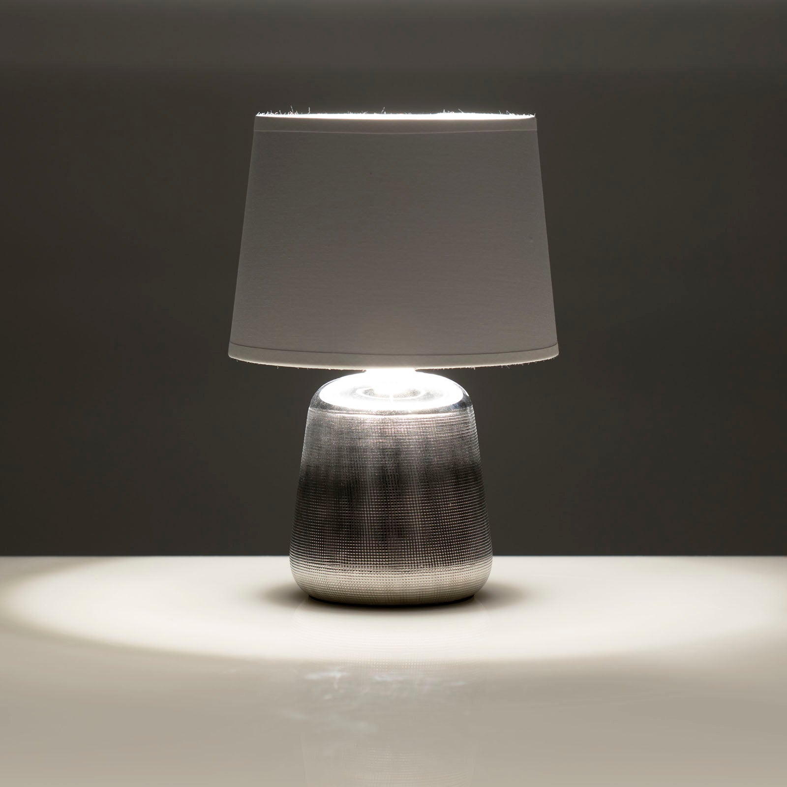 Lampada da tavolo JAMBI bianco/argento - 2