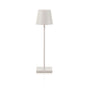 KIMA white rechargeable table lamp