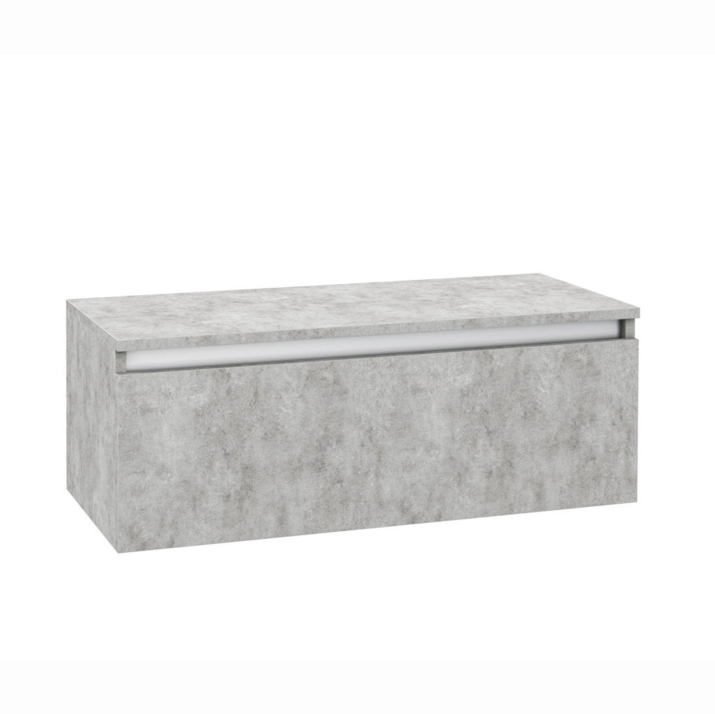 Base con top 1 cassetto PERTH cemento 100 cm