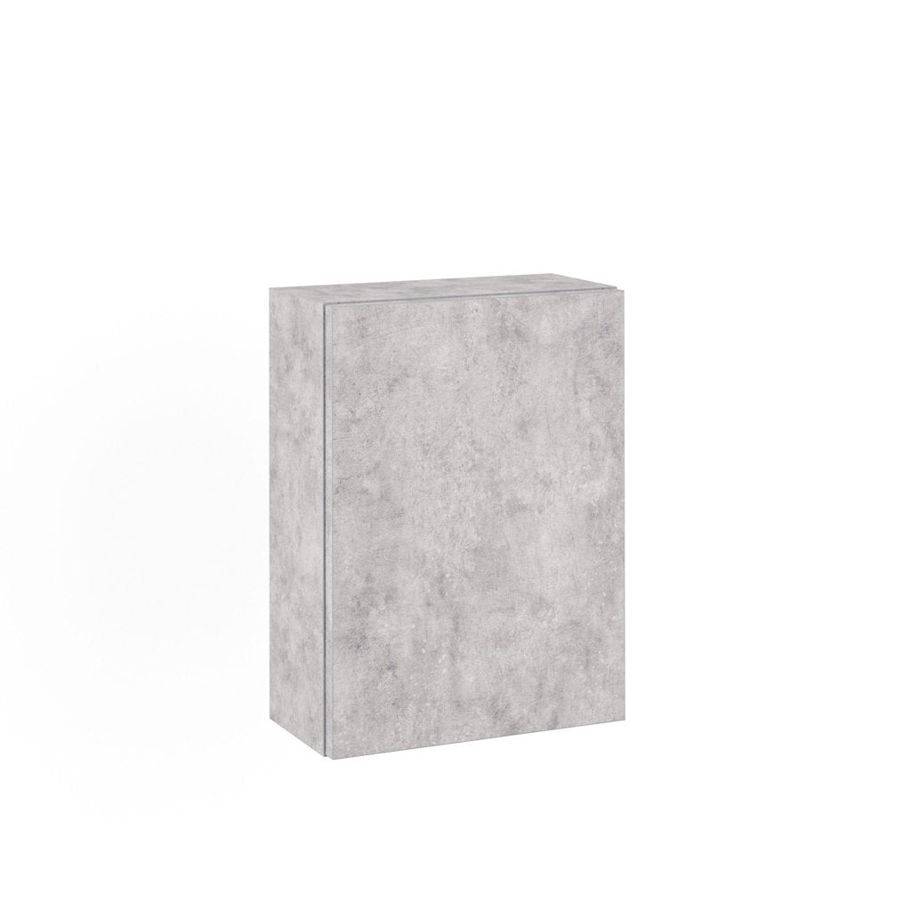 Composizione 8 pezzi PERTH bianco/cemento 70 cm
