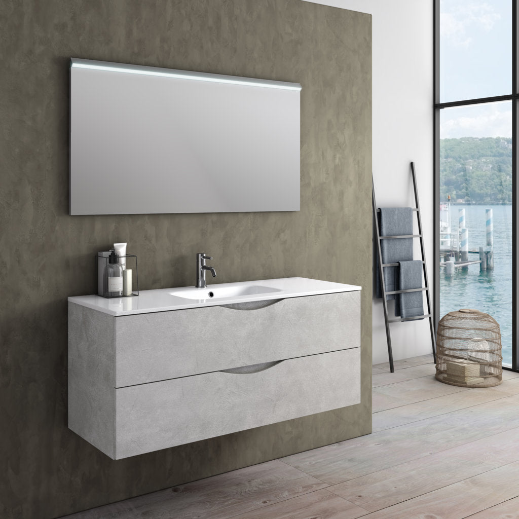 Composizione 3 pezzi OSLO bianco pietra 120 cm