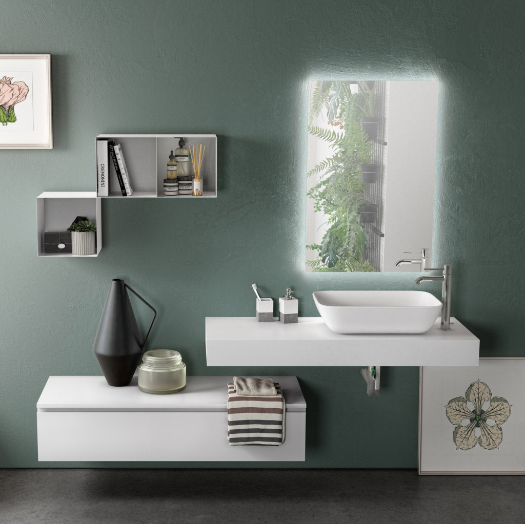 Composizione 4 pezzi YOKA bianco/bianco