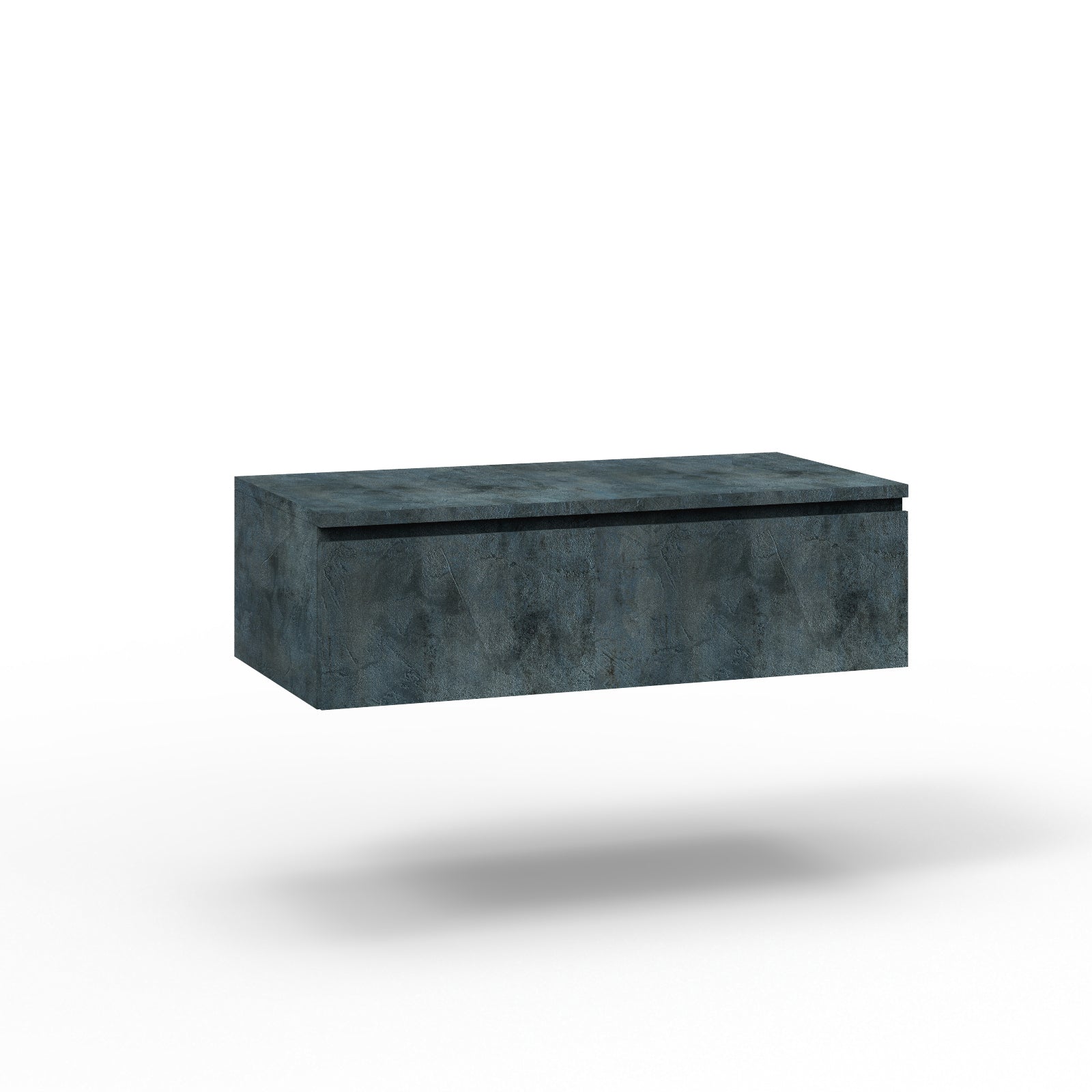 Base con top 1 cassetto YOKA blu pietra