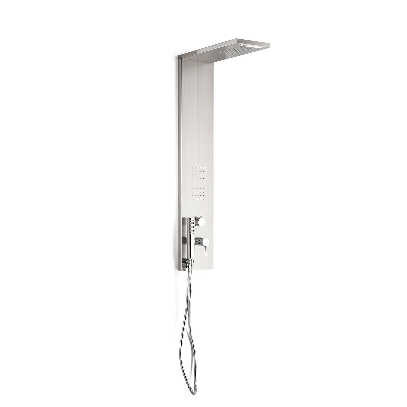 SIHLA Duschsäule aus gebürstetem Stahl