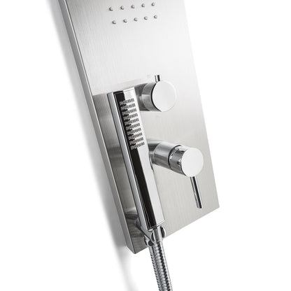SIHLA Duschsäule aus gebürstetem Stahl