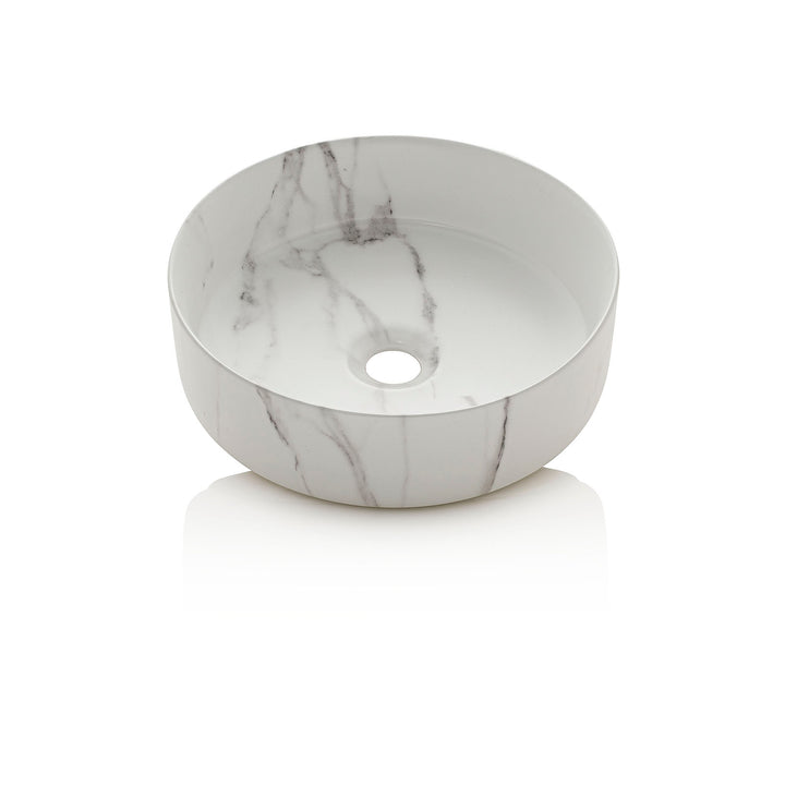 Lavabo da appoggio KLIMT bianco marmo