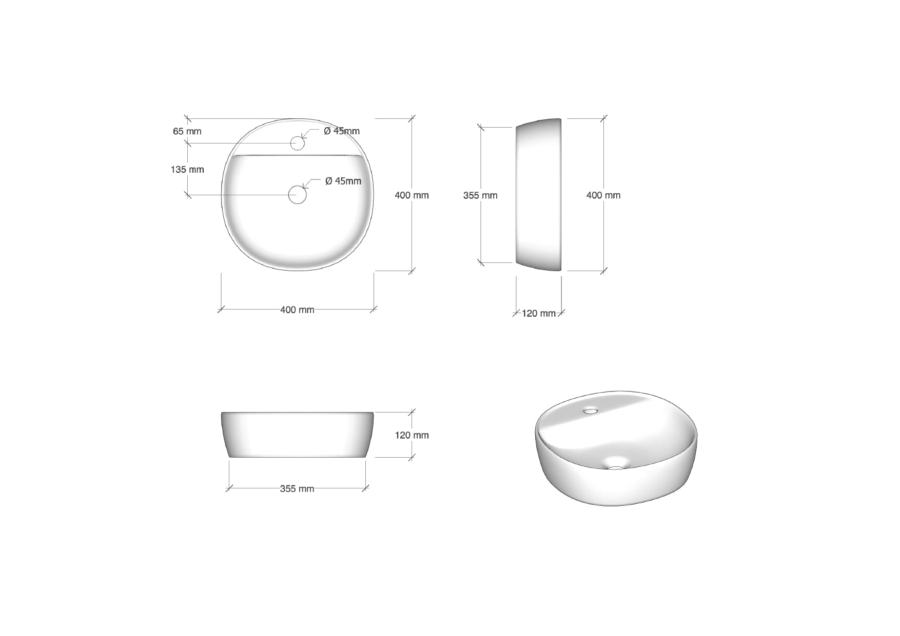 KOONS-R countertop washbasin