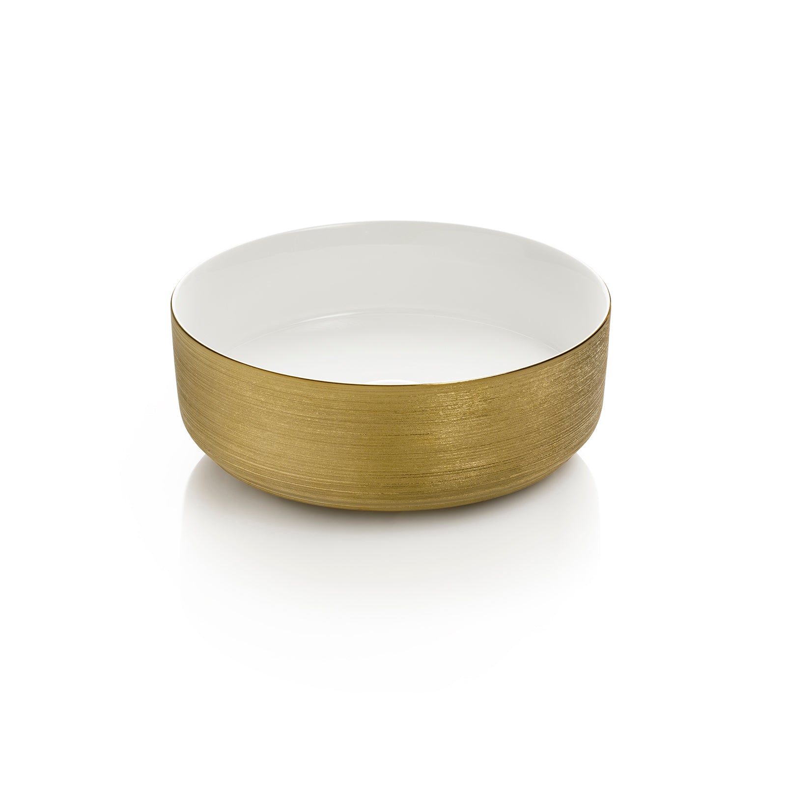 Lavabo da appoggio KLIMT bianco/oro