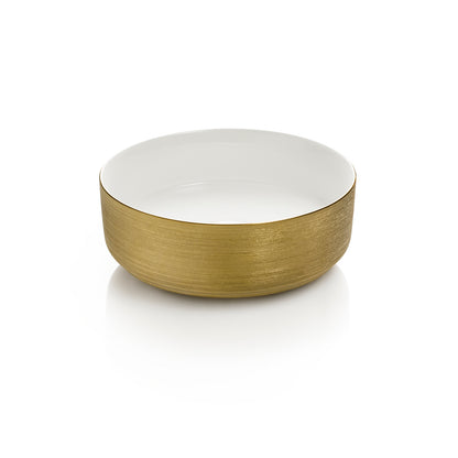 Lavabo da appoggio KLIMT bianco/oro