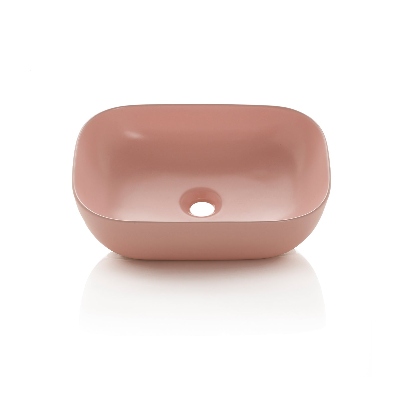 MACKE countertop washbasin matt pink