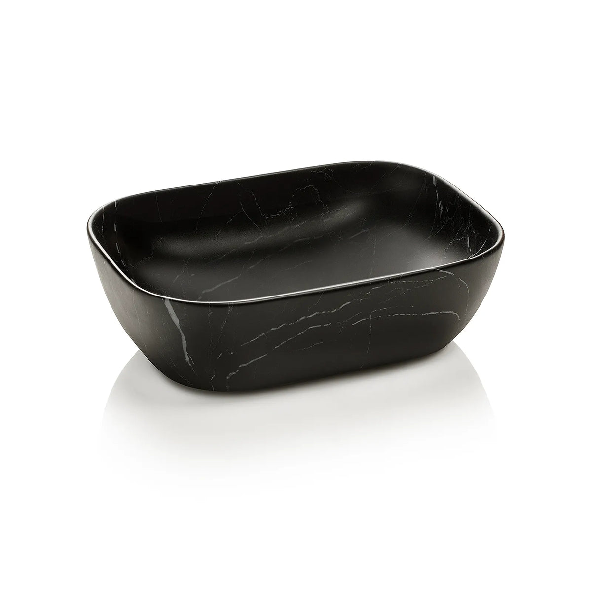 MACKE Aufsatzwaschtisch schwarz Marquina