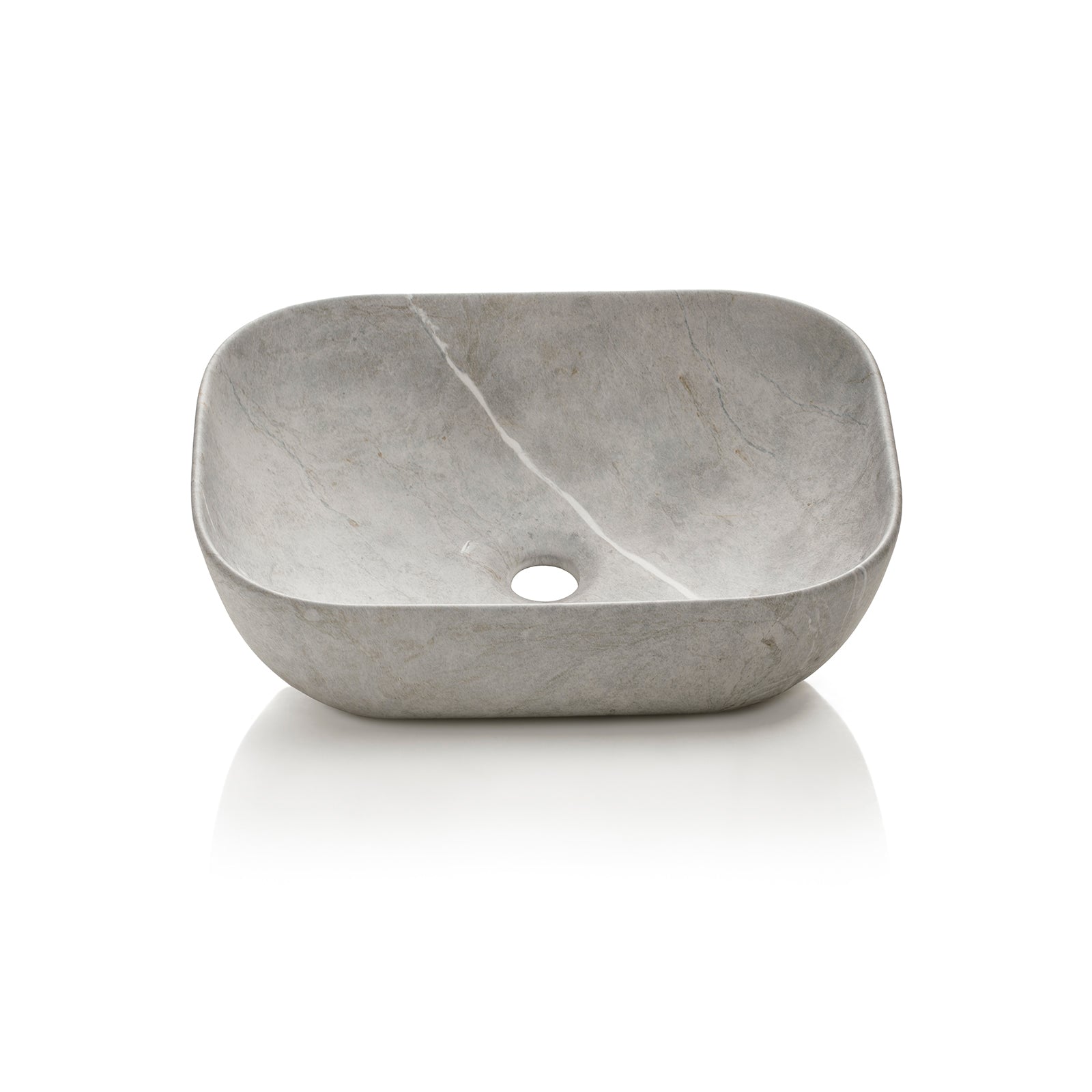 MACKE countertop washbasin grey stone