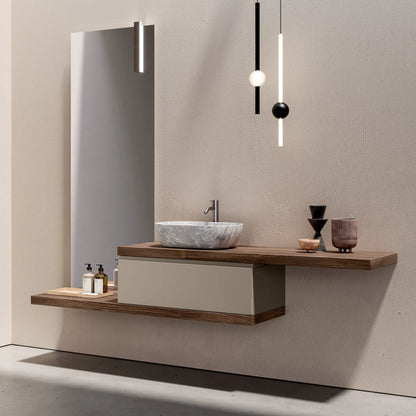 MACKE countertop washbasin grey stone