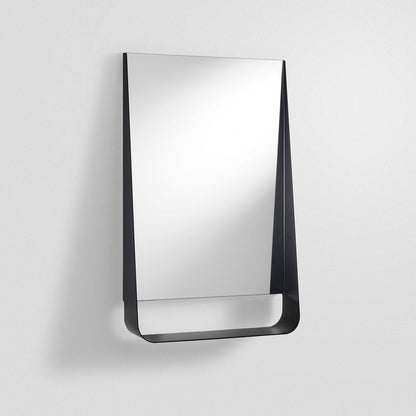 Specchio con mensola e led WING50 nero