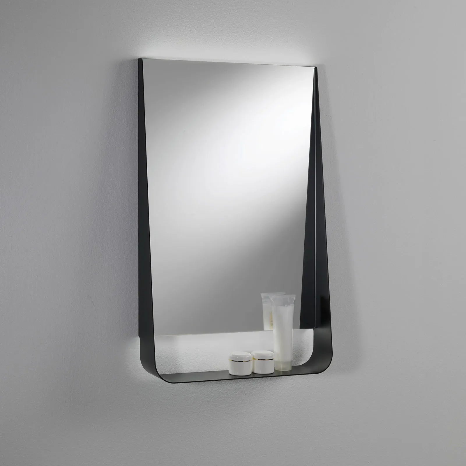 Specchio con mensola e led WING50