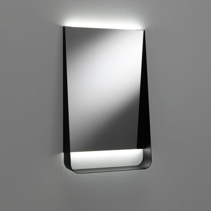 Specchio con mensola e led WING50 nero
