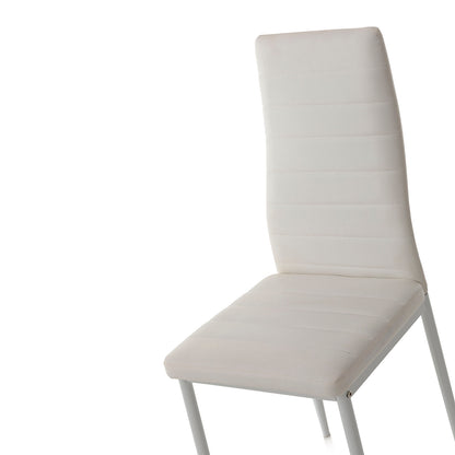 Set of 4 CAROLINA White Chairs