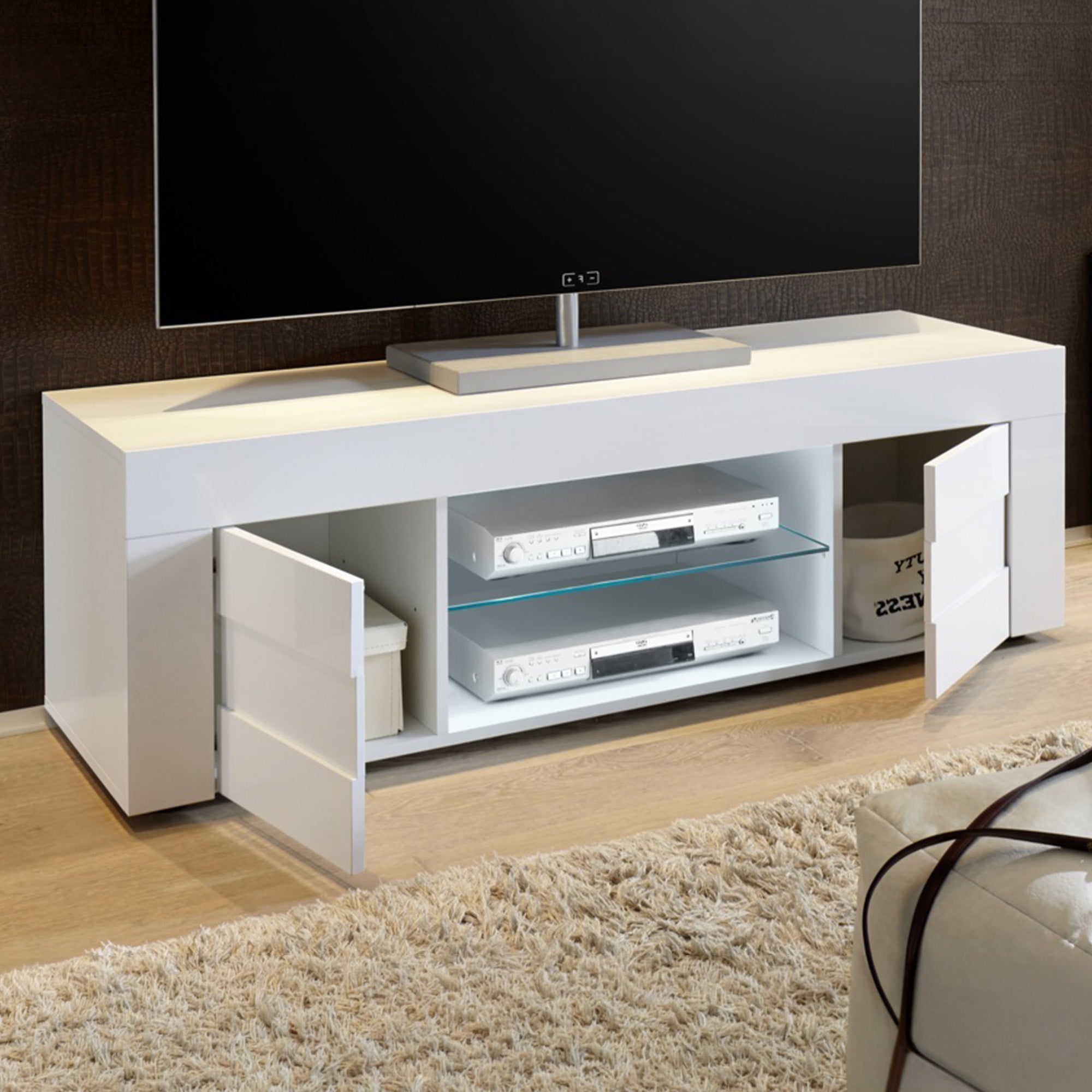 Porta TV BUILD | Bianco