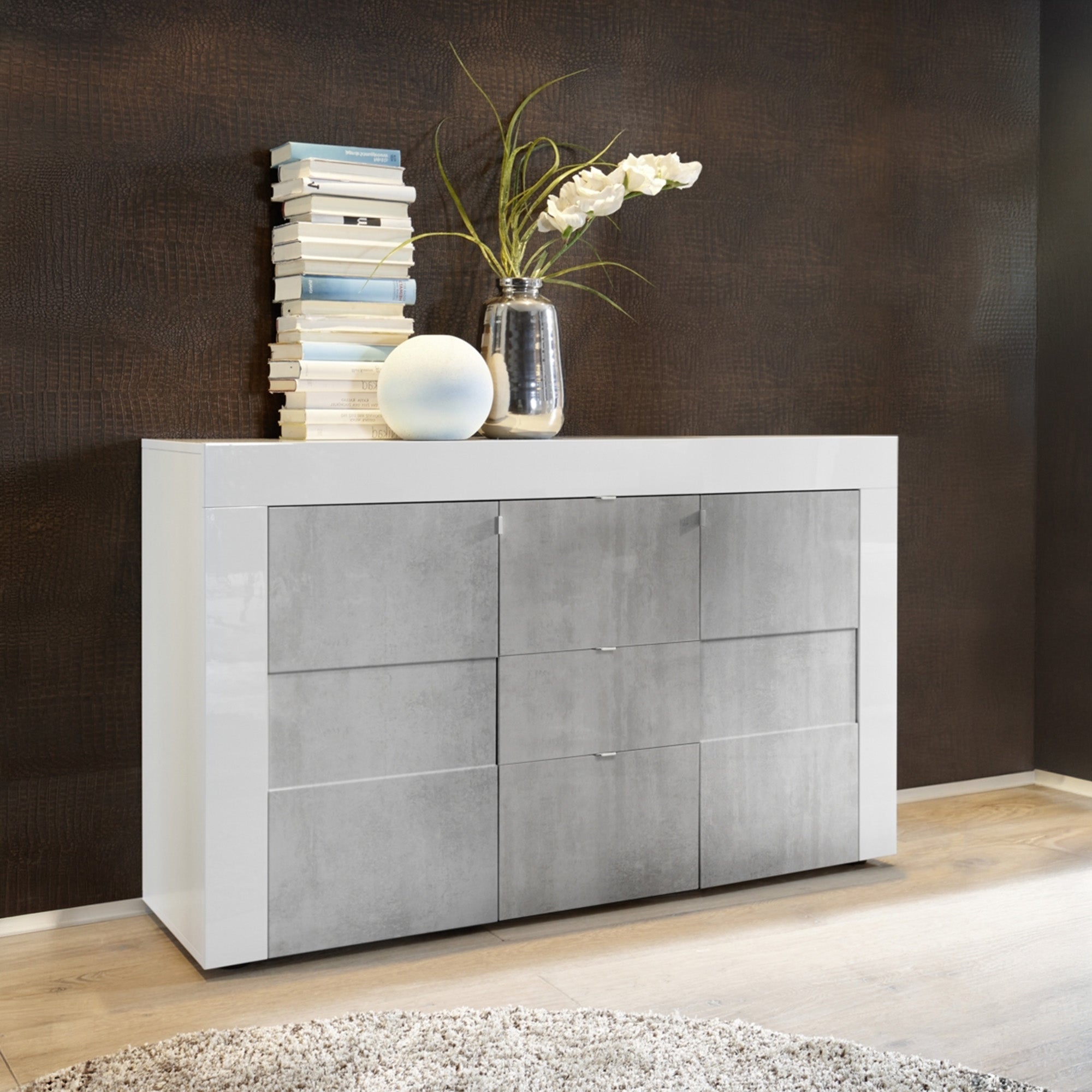 Buffet BUILD | Bianco/Cemento