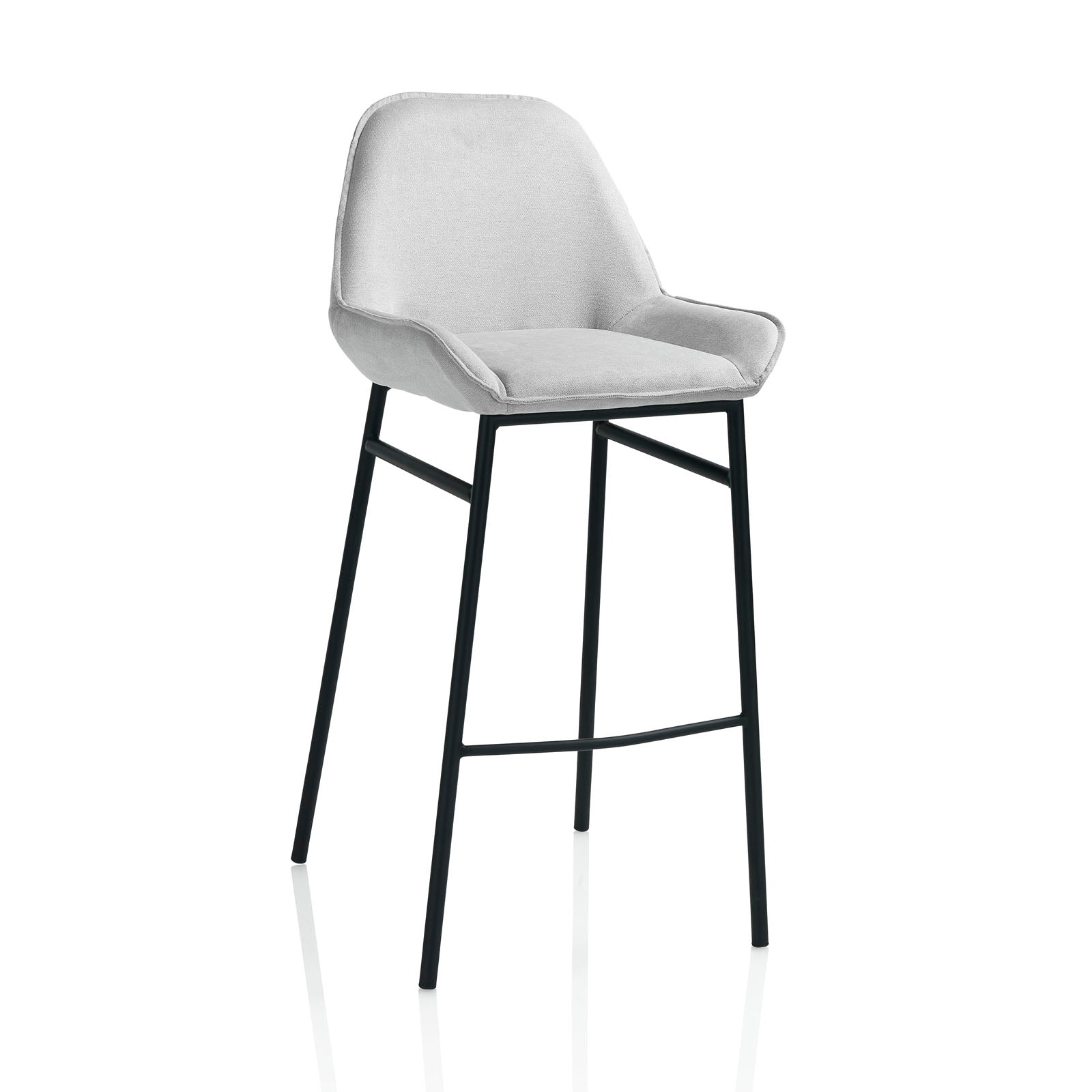 Set 2 Sgabelli MONTGOMERY grigio chiaro