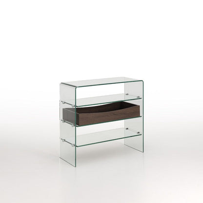 Console w/drawer YANGON walnut