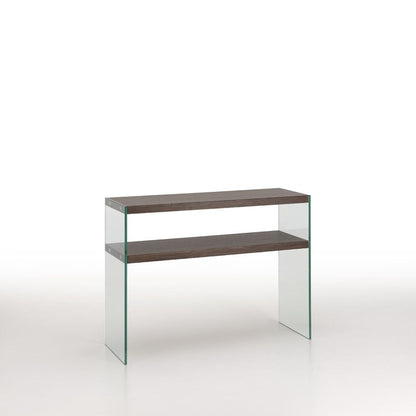 Walnut console w/ shelf SAL