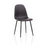 Set of 4 DATIA black chairs