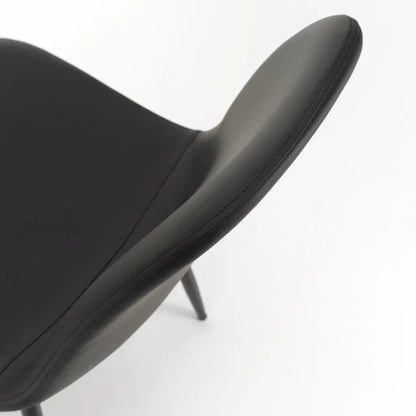 Set of 4 DATIA black chairs
