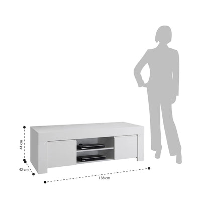 White PANAMA TV stand