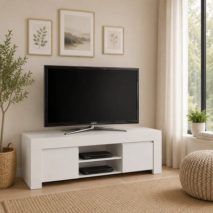 White PANAMA TV stand