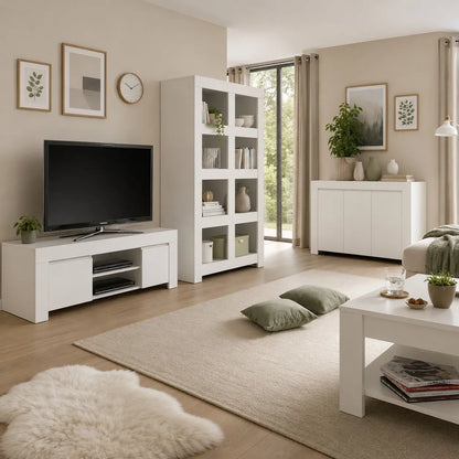White PANAMA TV stand