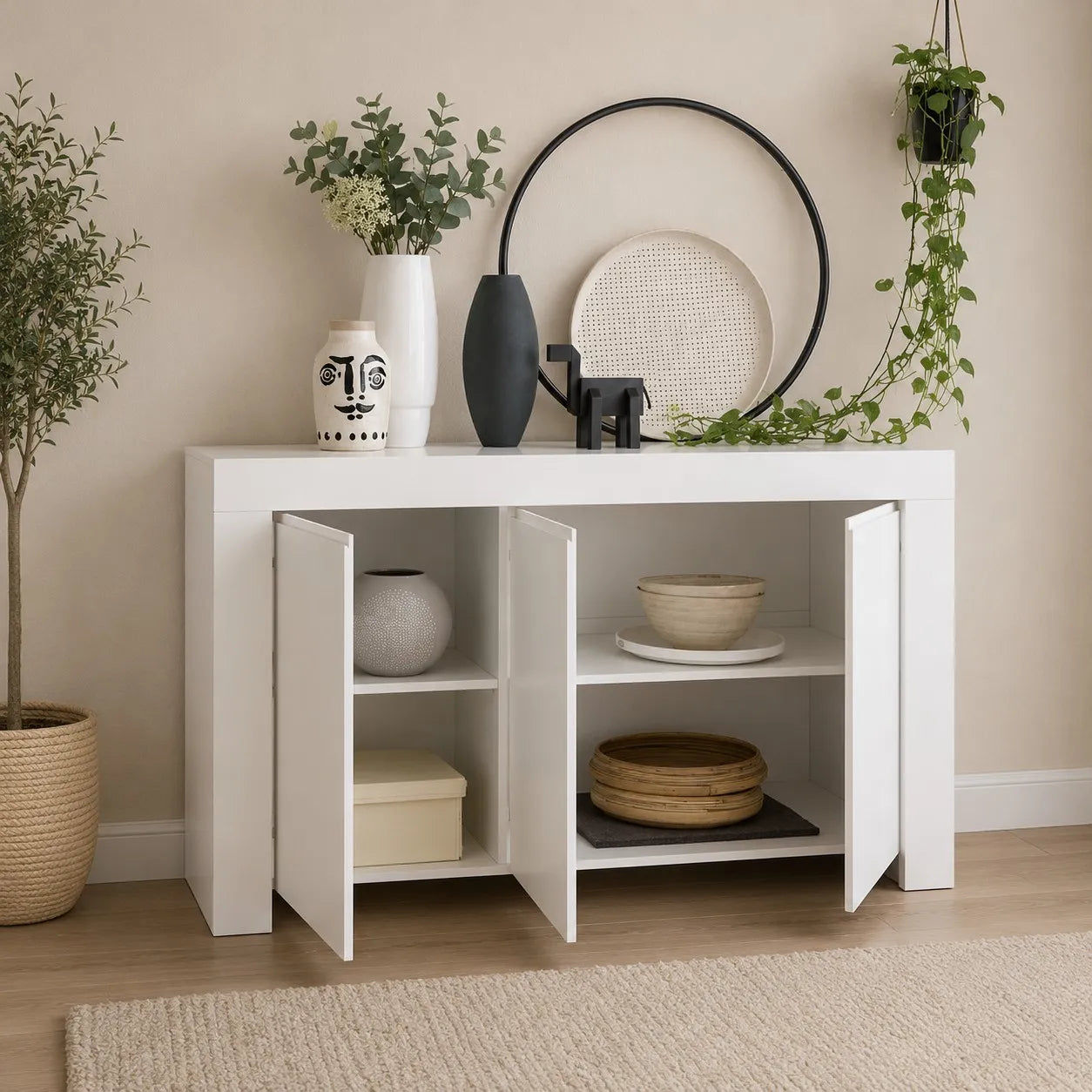 White PANAMA buffet