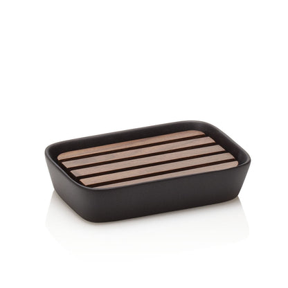 4-teiliges Badezimmerset HOLZ