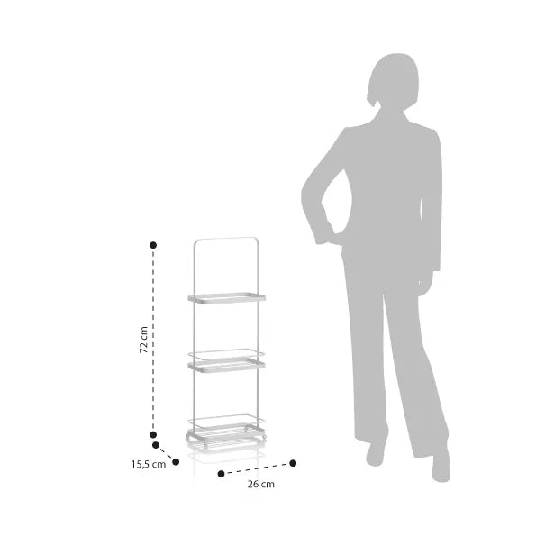 KOKO white floor shelf/organiser
