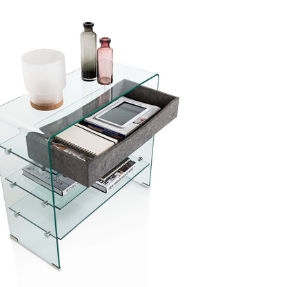 Console w/drawer YANGON concrete