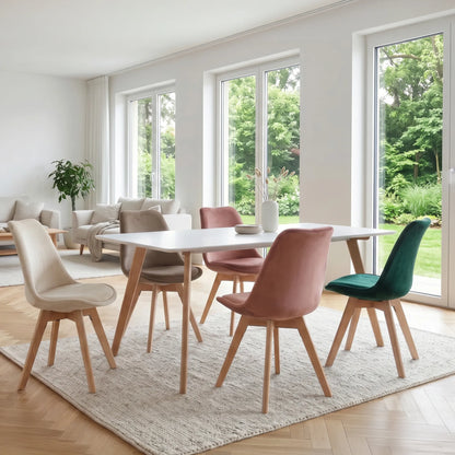 Set of 4 OSBY green chairs