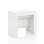 Glossy white STRETCH extendable console