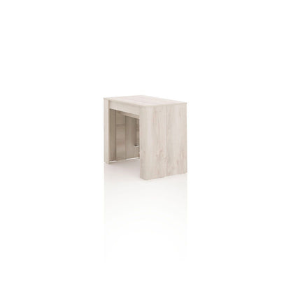 STRETCH extendable console in white pine