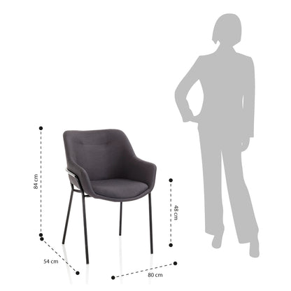 2er-Set schwarze SLOUCHY-Sessel