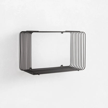 YO black wall shelf
