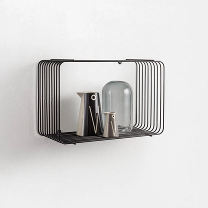 YO black wall shelf
