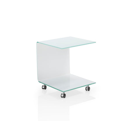 Tavolino con ruote SNAPPY | Bianco