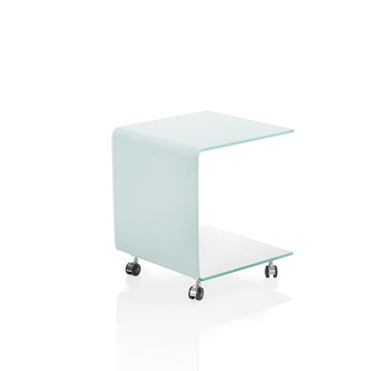 Tavolino con ruote SNAPPY | Bianco