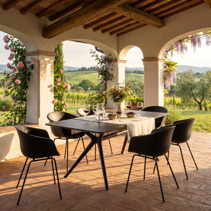 SNAKE black indoor/outdoor table
