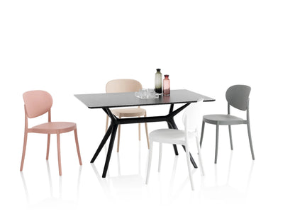 SNAKE black indoor/outdoor table