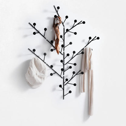 Set of 4 black KI coat hangers